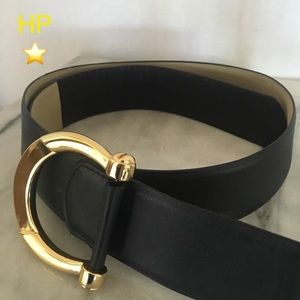 BiG buCkLe gEnUine LeaTheR beLt